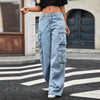 Women Classic Mid-Waisted Utility Denim