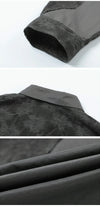 Quilted Panel Retro Casual Long Shirt