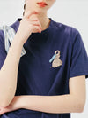 Heritage Style Hand-Stitched Round Neck T-Shirt