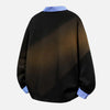 K-Mode Contrast Fold Collar Sweatshirt