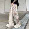 Western Style High Street Relaxed Bell Leg Denim