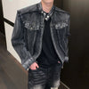 Metro Faded Rugged Rebel Washed Denim Jacket