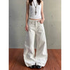 White Heritage High-Rise Bell Leg Denim