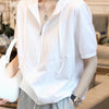 Curated White Zipper Short Sleeve Bright-Days T-Shirt