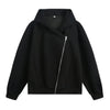 Fermuarlı Basic Sweatshirt, arka görünüm — Navra Wear