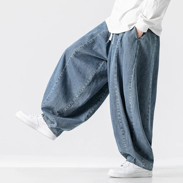 Chic Easy Cut Japanese Lantern Denim alternatif görünüm