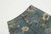 Çiçek Desenli Jean Pantolon, kombin görünüm — Navra Wear