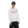 Pfnw Washed-Out White Letter Print T-Shirt
