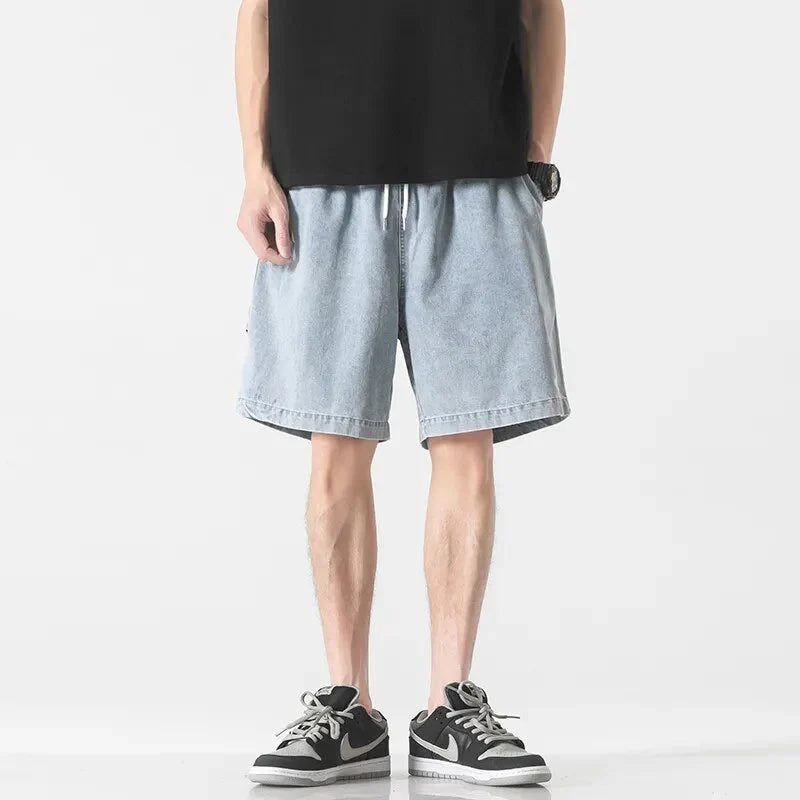 Stone Fade High-Rise Relaxed Shorts