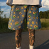 Cyber Daisy Denim Shorts
