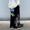 Graffiti Oversized Wide-Leg