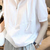 Curated White Zipper Short Sleeve Bright-Days T-Shirt