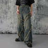 Vintage Baggy Jean Pantolon, yakın çekim — Navra Wear