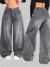Rinse Relaxed High-Rise Wide Denim