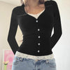 Corset Lace Knit Top
