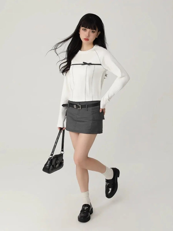 Revival Freedom-State Bow Long Sleeve T-Shirt