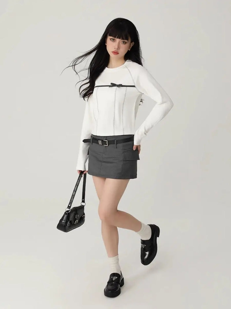 Revival Freedom-State Bow Long Sleeve T-Shirt