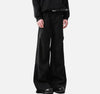 Micro Flare Pleat Casual Trousers