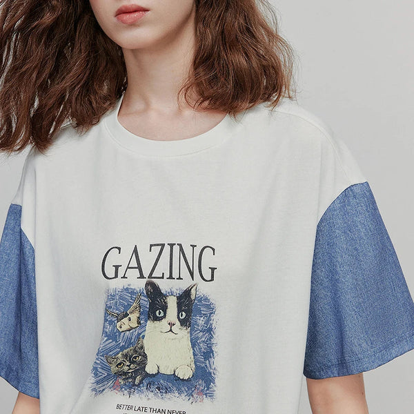 Chic Everyday Short Sleeve Women T-Shirt alternatif görünüm
