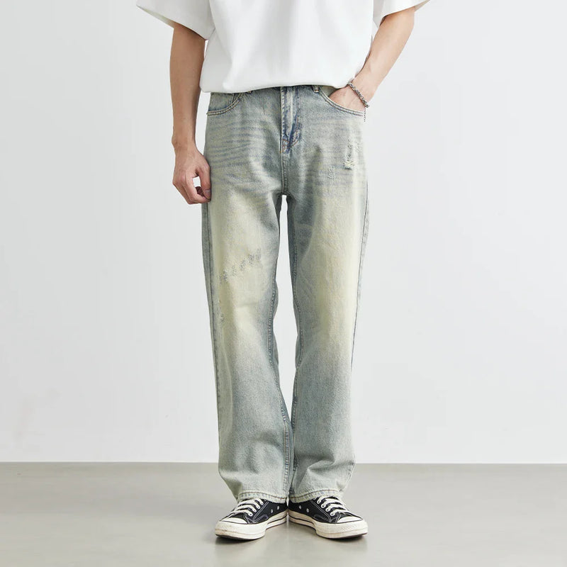 Heritage Sleek Classic Faded Bell Leg Relaxed Denim