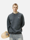 Vintage Nakışlı Sweatshirt, kombin görünüm — Navra Wear