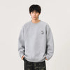 Nakışlı Bisiklet Yaka Sweatshirt, kombin görünüm — Navra Wear
