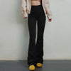 Black High-Rise Yoga Trousers