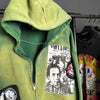Forest Dye Boxy Zip Sweatshirt