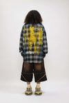 Paint-Splash Plaid Womens Flexible Top