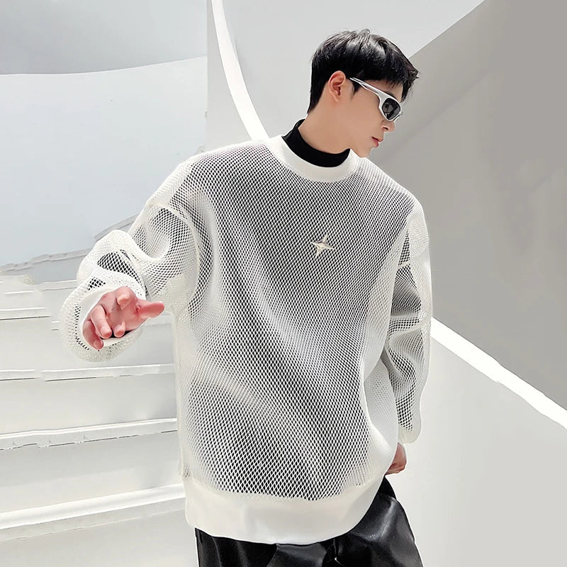 Mesh Weave Sweatshirt
