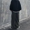 Solid Relaxed Wide Leg Street Pants