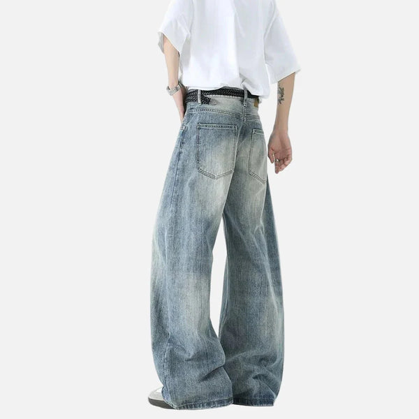 Durable Slightly Bell Western Style Bell Leg Denim alternatif görünüm