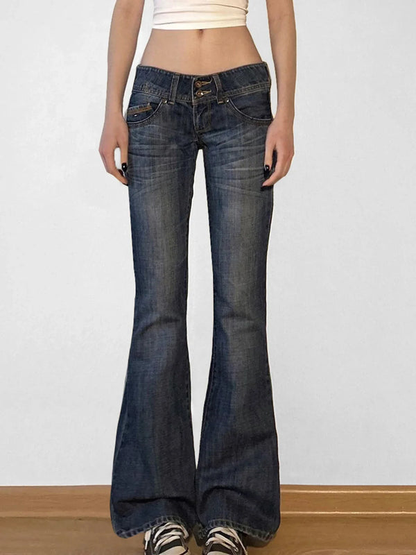 2000s Heritage Bell Button-Up Low Denim