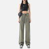 Flexible Slim High Waisted Bell Leg Denim