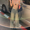 2000s Cozy Blue Classic Bell Leg Denim