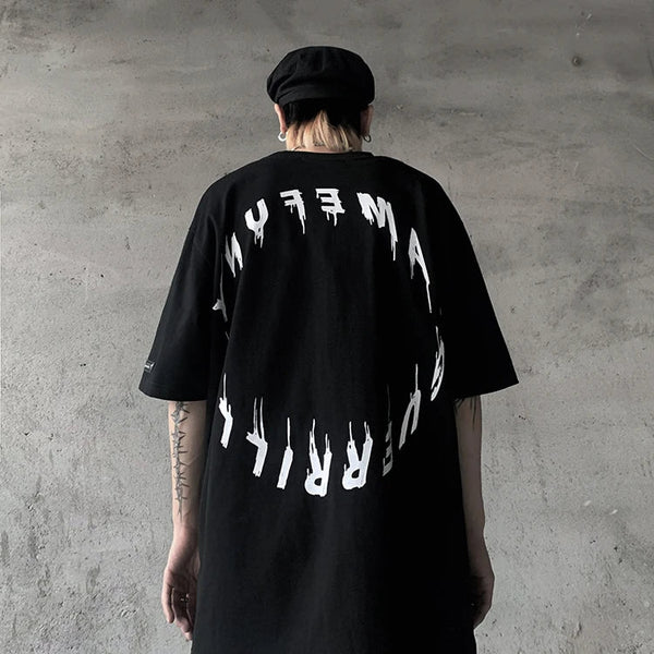 Vibrant Illustrated Drop-Shoulder for Daily T-Shirt alternatif görünüm
