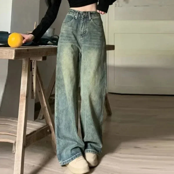 Women's Heritage High-Waisted Bell-Leg Denim alternatif görünüm