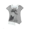 Time-Worn Torn-Vibe Fragment Short Sleeve T-Shirt