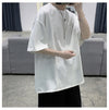 Boxy-Fit Elbow-length Sleeve Blank T-Shirt