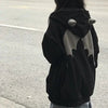 Vintage Fermuarlı Sweatshirt, yakın çekim — Navra Wear