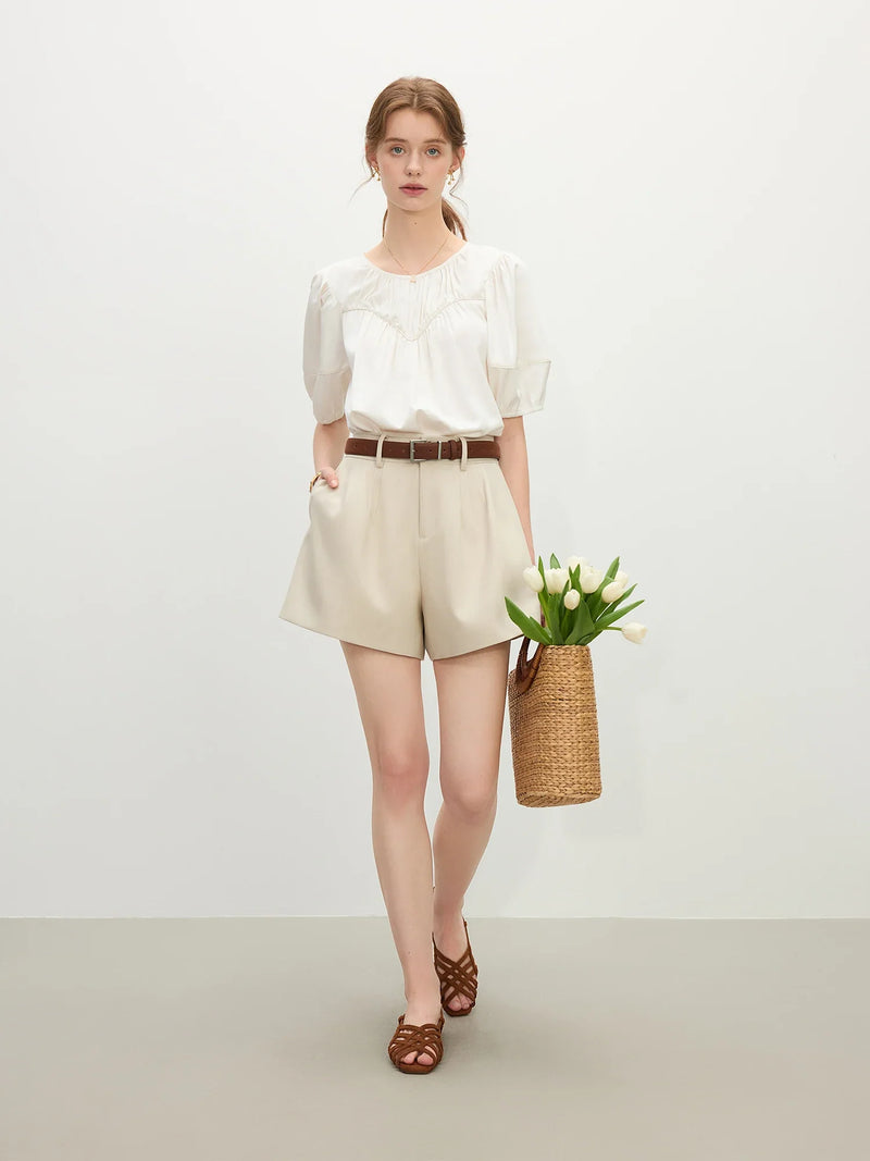Structured Balloon Shorts