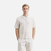Bright-Days Stars-and-Stripes Style Multi-Stripe Placket-Neck T-Shirt