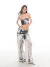 White Torn Relaxed Denim