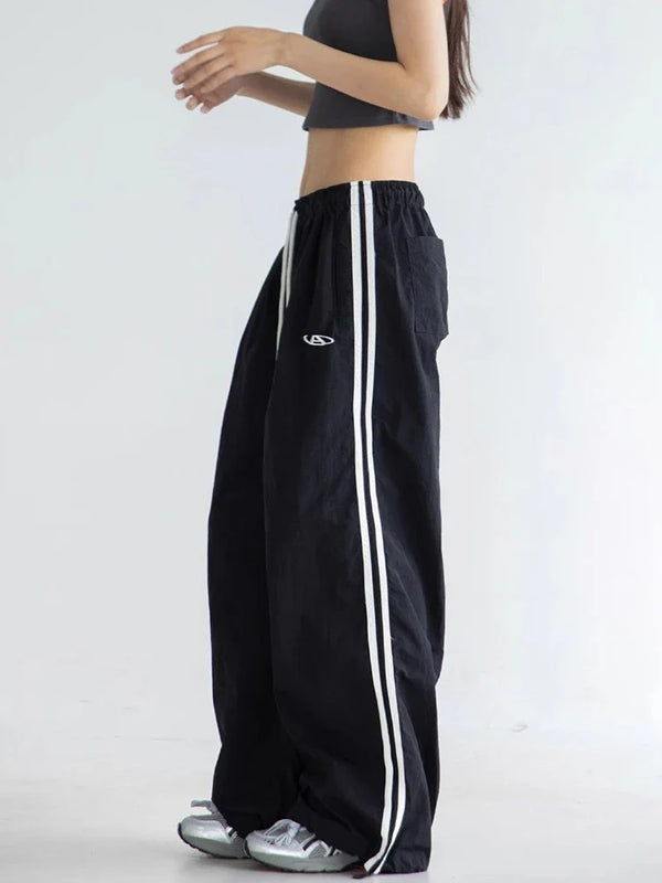 Kadın Vintage Çizgili Jogger alternatif görünüm