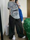 Pinstripe Drift Baggy Trousers