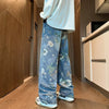 Botanical Bell-Leg Denim