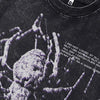 Concrete-Jungle Spider Letter Print Darkwave Cotton T-Shirt