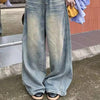 Chic Rinse Button High-Waisted Denim