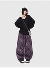 Leopar Desenli Pantolon, yakın çekim — Navra Wear