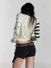 Obsidian Quilted Illustrated Long Sleeve T-Shirt